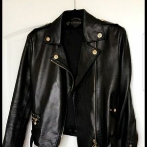 Authentic Versace leather jacket